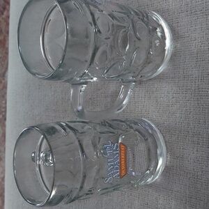Two Samuel Adams Dimpled Octoberfest Beer Mugs